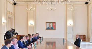İlham Əliyev Rusiya Yəhudi Konqresinin prezidentinin başçılıq etdiyi nümayəndə heyətini qəbul edib