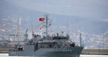 Rusiya ilə Türkiyə gəmiləri birgə hərbi təlimlər keçirib