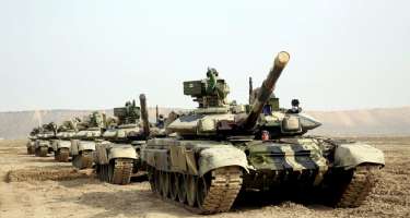 Təlimə cəlb edilmiş tank bölmələri tapşırıqları 