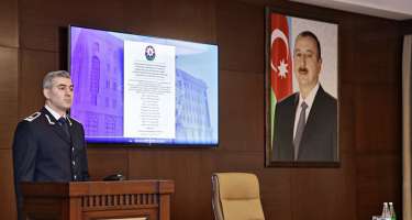 Miqrasiya orqanları işçilərinin peşə bayramı günü münasibətilə təntənəli mərasim keçirilib-