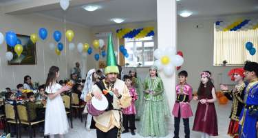 Heydər Əliyev Fondunun təşəbbüsü ilə kimsəsiz və xüsusi qayğıya ehtiyacı olan uşaqlar üçün Novruz şənlikləri keçirilib -
