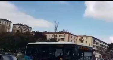 Qarayev prospekti istiqamətində avtobuslar işləyir