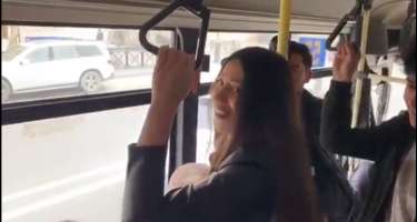 Avtobusda görüntülənən Damla görün nə dedi?