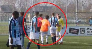 Hakim bir yumruqla futbolçunu nokauta saldı - 