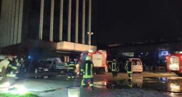 İTV binasında yanğın — 