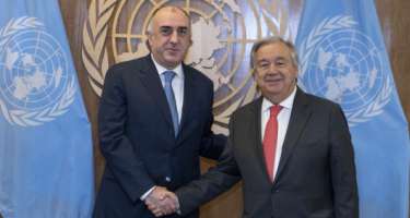 Elmar Məmmədyarov BMT-nin Baş Katibi Antonio Quterreş ilə görüşüb