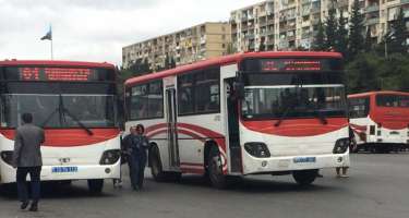 Abşeronda avtobus yandı - 