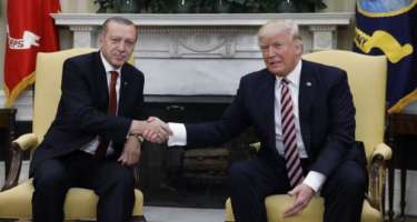 Tramp və Ərdoğan arasında görüş başlayıb