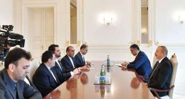 İlham Əliyev iranlı naziri qəbul etdi
