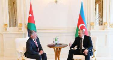 Azərbaycan Prezidentinin İordaniya Kralı ilə təkbətək görüşü olub