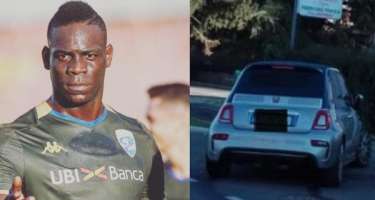 Mario Balotelli qəzaya düşdü
