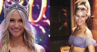 "Miss Belçika" efirdə yıxıldı: büsqalteri açıldı, yerə düşdü - 