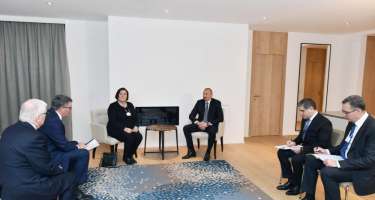 Prezident İlham Əliyev Davosda “CISCO” şirkətinin icraçı vitse-prezidenti və 