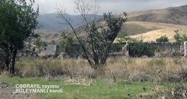 İşğaldan azad olunmuş daha bir kəndin görüntüsü - 