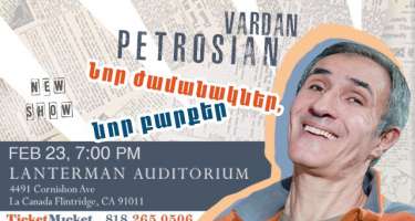 Döyüşə “gedən” Petrosyan teatrda peyda oldu