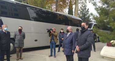 Hikmət Hacıyev diplomatik korpus nümayəndələri ilə Tərtərə gəldi