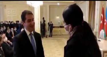 Hikmət Hacıyev və Fulya Öztürk müharibədən sonra yenidən görüşdülər -  