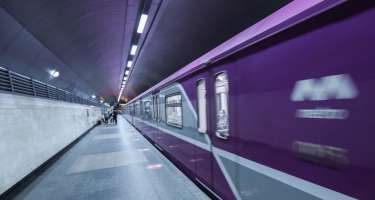 “8 Noyabr” metrosunun görüntüsü - 