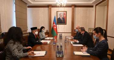 Ceyhun Bayramov İndoneziyanın yeni səfirini qəbul edib