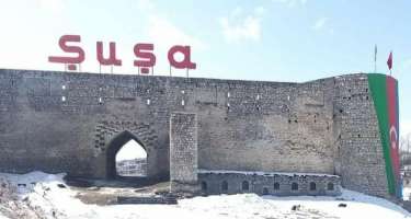 Şuşa qalasının girişi bərpa olunub -