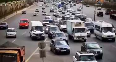 Bakıda qəribə görüntü: 