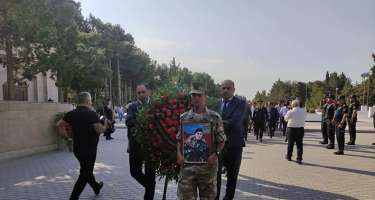 Laçında qəzada həlak olan hərbçi dəfn edildi - 