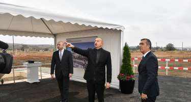  İlham Əliyev Cəbrayılda akademik Mehdi Mehdizadə adına tam orta məktəbin təməlini qoyub