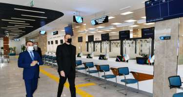 İlham Əliyev 2 saylı Gəncə regional “ASAN xidmət” Mərkəzinin açılışını edib
