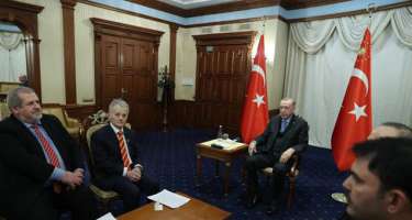 Ərdoğan Kırım tatarları heyəti ilə görüşdü - 