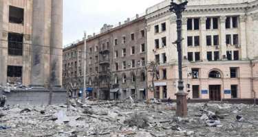 Rusiyaya Ukrayna şəhərlərini bombalamaq 