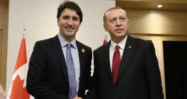 Ərdoğan Trüdo ilə Ukraynanı müzakirə etdi