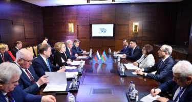 Sahibə Qafarova Valentina Matviyenko ilə görüşdü