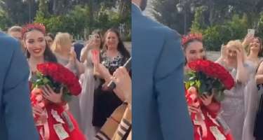Nazilə Səfərli gəlininə xınayaxdı etdi -