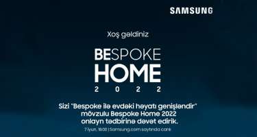 Samsung sizi "Bespoke Home 2022" tədbirinə 
