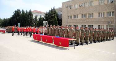 “Ehtiyat zabit hazırlığı kursu”nun buraxılış mərasimi keçirilib - 