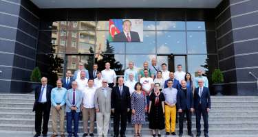 Beynəlxalq Media Forumun xarici ölkələrdən gələn iştirakçıları AZƏRTAC-da olublar - 