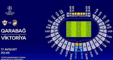 "Qarabağ" - "Viktoriya" oyununa bilet satışı bu səbəbdən dayandırıldı 