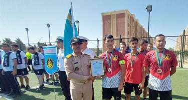 Azərbaycan hərbi dənizçiləri futbol yarışının qalibi olub - 
