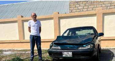 Heroinin təsiri altında avtomobil idarə edən şəxs qəza törədib