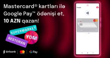 "Kapital Bank" "Google Pay" təmassız ödənişlərini Azərbaycanda tətbiq etdi