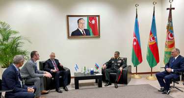 Zakir Həsənov İsrailin "Rafael" şirkətinin rəhbəri ilə görüşüb