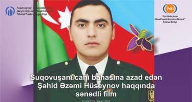 Şəhid Əzəmi Hüseynov haqqında sənədli film çəkiləcək