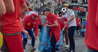 Futbol zarkeşlərindən nümunəvi davranış: 