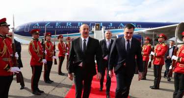 İlham Əliyev Gürcüstana işgüzar səfər edib - 