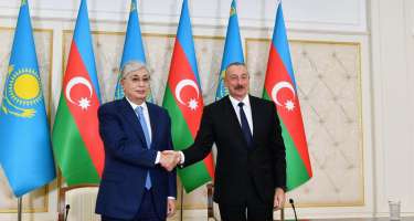 "Azərbaycan-Qazaxıstan münasibətlərinin hazırkı səviyyəsi qardaş xalqlarımızın iradəsini bariz şəkildə təcəssüm etdirir" - 