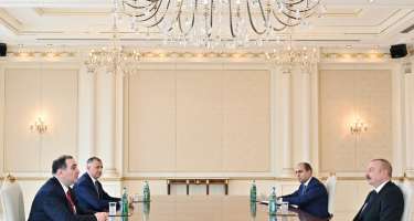 İlham Əliyev Gürcüstanın təhsil və elm nazirini qəbul edib - 
