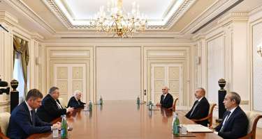 İlham Əliyev Aleksey Overçuku qəbul edib - 