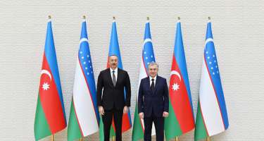 Səmərqənddə Azərbaycan və Özbəkistan prezidentləri arasında görüş keçirilib