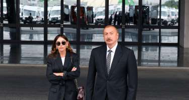 İlham Əliyev və Mehriban Əliyeva Şəkiyə gedib