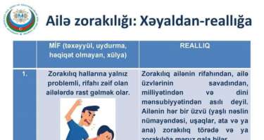 “Ailə zorakılığı: Xəyaldan-reallığa” adlı elektron maarifləndirmə vəsaiti hazırlanıb - 